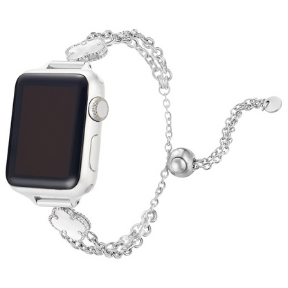 【大人可愛い】クローバーチェーンメタルバンド【アップルウォッチ】