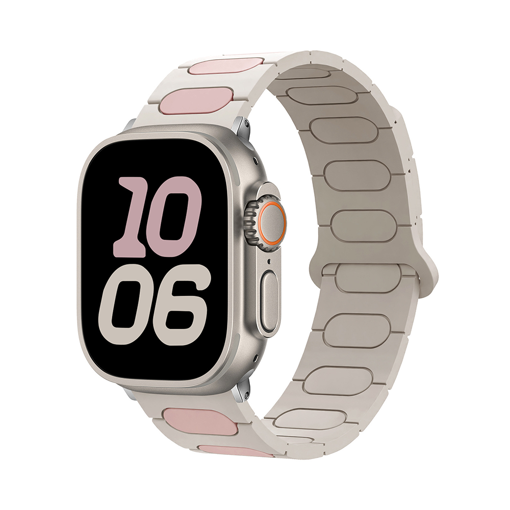 【立体バイカラー】パッドリンクシリコンバンド【アップルウォッチ】