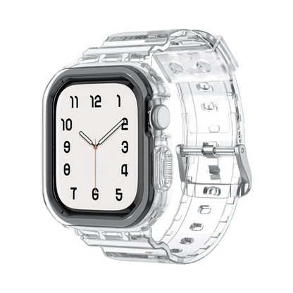 【Series 10/11対応】オールクリアTPU一体型バンド【アップルウォッチ】