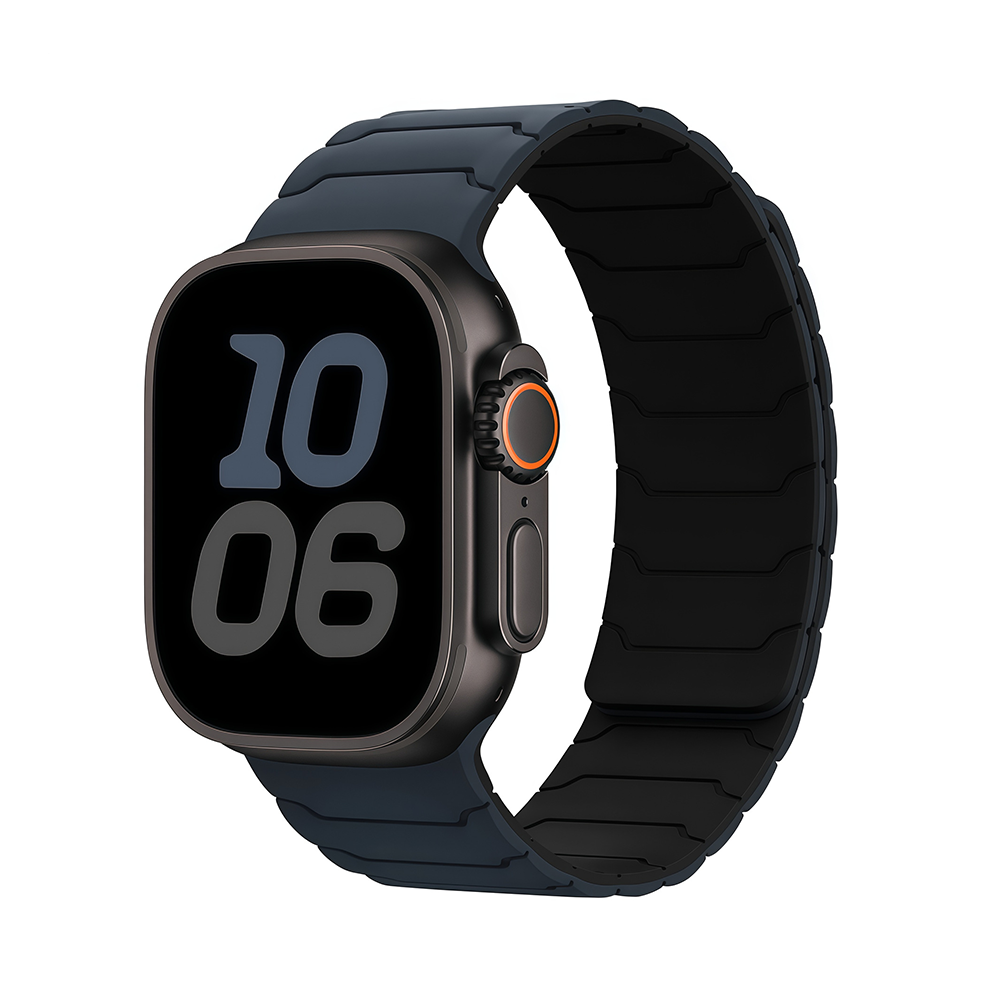 [Easy to attach with magnets] Link Pattern Magnetic Band [Apple Watch]