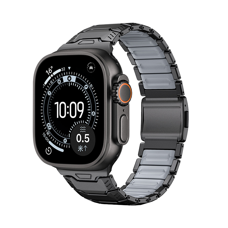 【最先端メカニック】ネオテックチタンラバーバンド【アップルウォッチ】