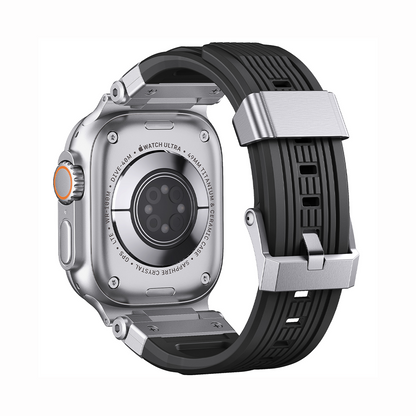 【金属パーツが映える】ラギッドメタルTPUバンド【アップルウォッチ】