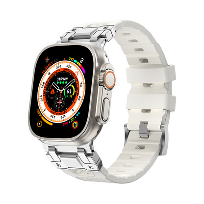 【男前デザイン】メカニカルタフシリコンバンド【アップルウォッチ】