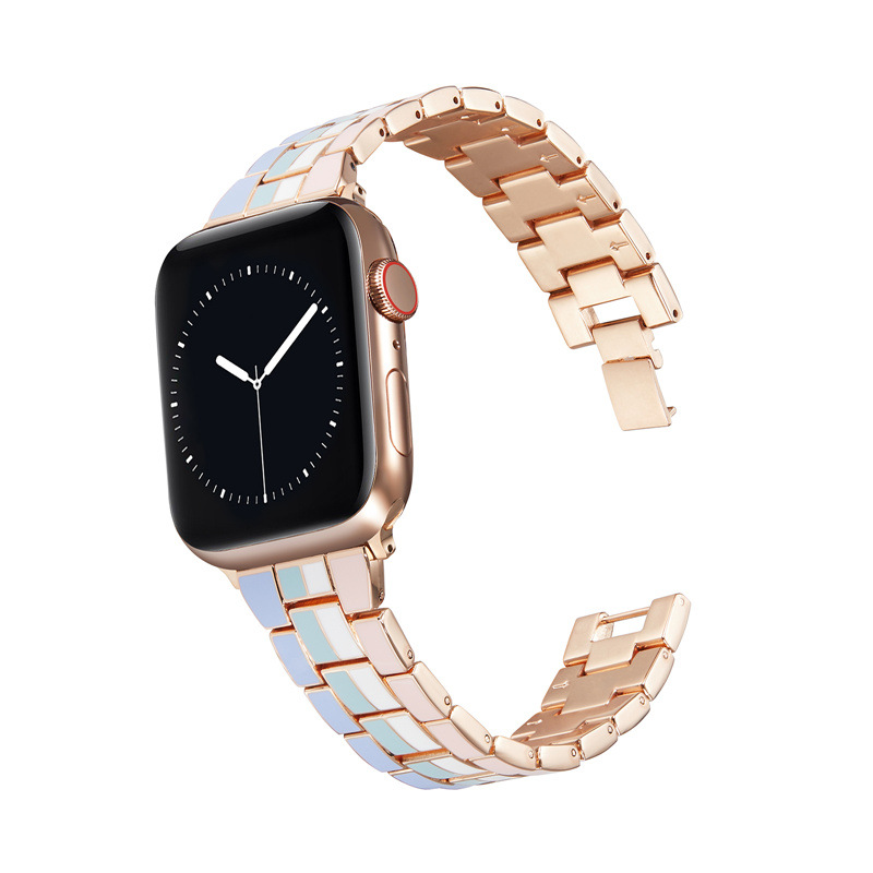 [3 colors available] Strand colorful metal band [Apple Watch]