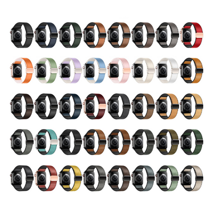 【全40色】シリコンレザーマグネットバンド【アップルウォッチ】