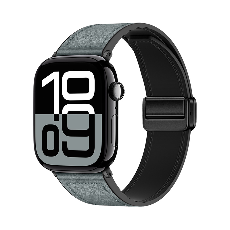 【全40色】シリコンレザーマグネットバンド【アップルウォッチ】