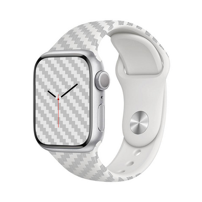 【上質スポーティー】カーボンパターンシリコンバンド【アップルウォッチ】