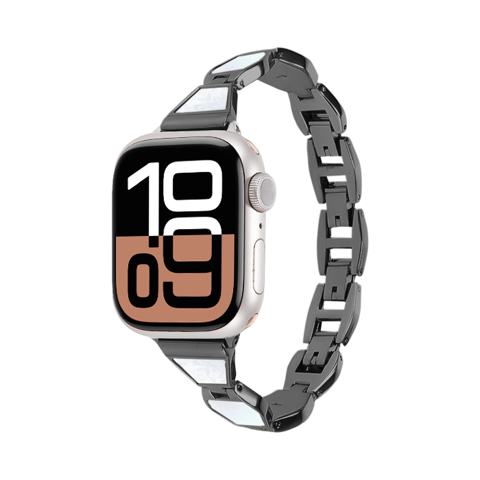 [Women's Luxury] Pearl Link Metal Band [Apple Watch]