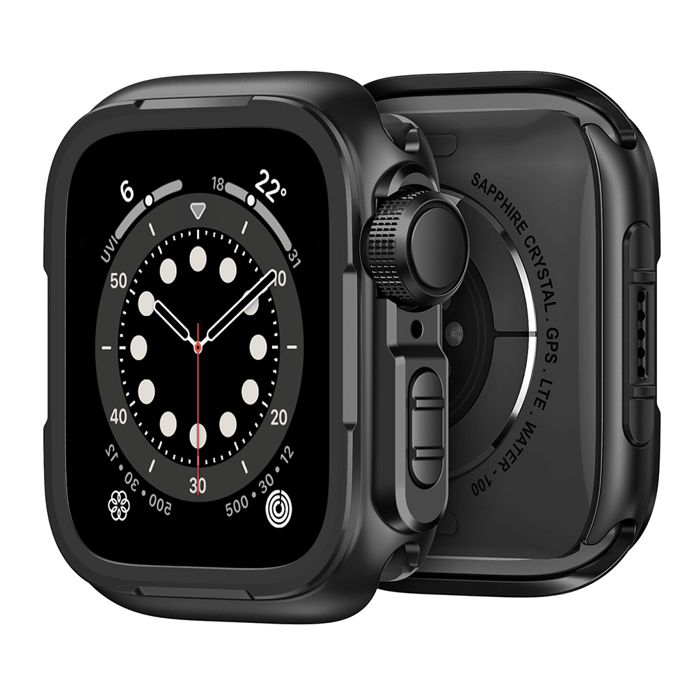 BELTIES アップルウォッチバンドケース44mm/45mm対応 ガラス無し両面保護】タフメタルプロテクトケース【アップルウォッチ