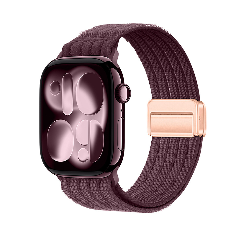 リブナイロン Apple Watchバンド パープル
