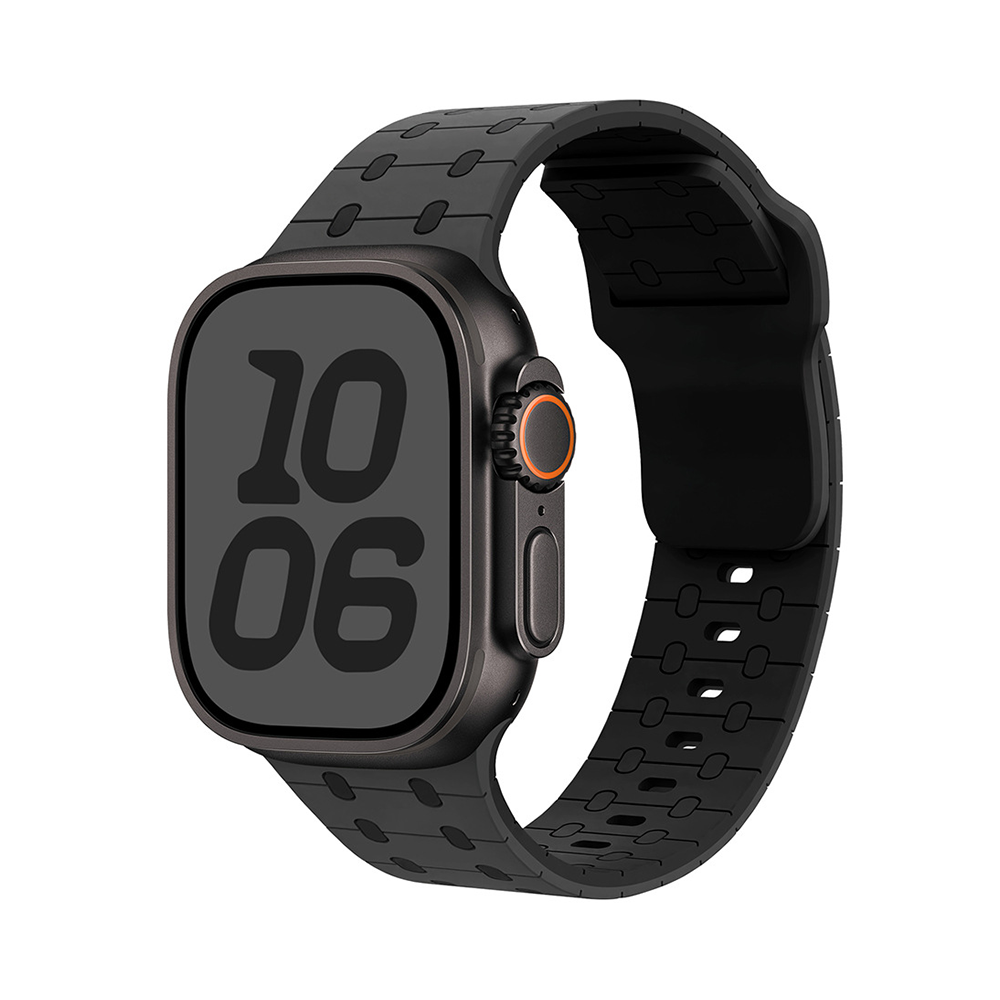 【ビビッドな配色】カラーブロックシリコンバンド【アップルウォッチ】