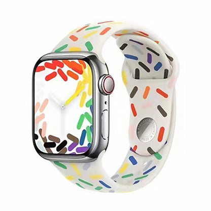 [4 colors available] Colorful pop silicone band [Apple Watch]