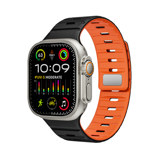 【磁力で快適フィット】ダブルロックマグネットバンド【アップルウォッチ】