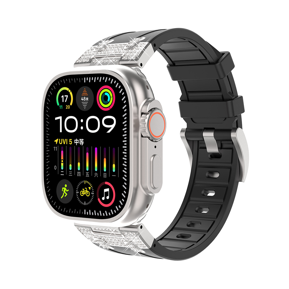 [Shining Connector] Shine Elegant Silicone Band [Apple Watch]