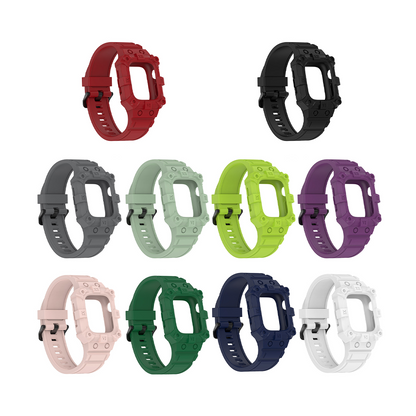 [10 colors available] Explorer silicone case integrated band [Apple Watch]