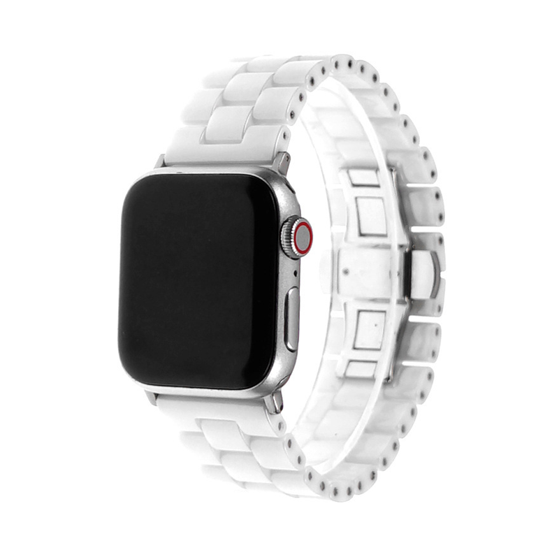 1545 Apple Watch エルメス　ホワイト　二重　ブラックステンレスファッション