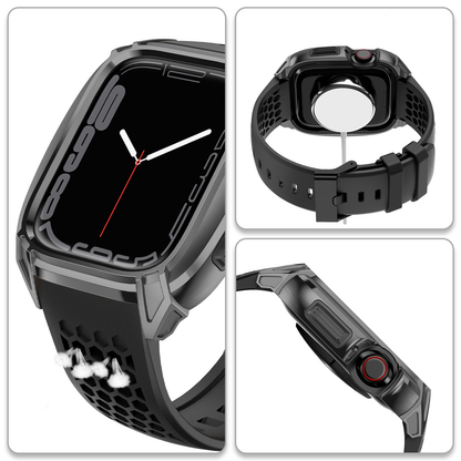 [3 colors available] Breathable Armor case integrated band [Apple Watch]