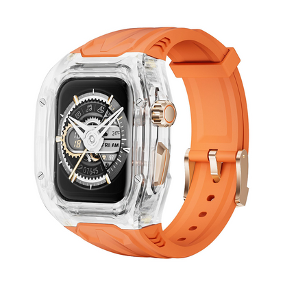 [6 colors available with integrated case] Crystal Explorer TPU band [Apple Watch]