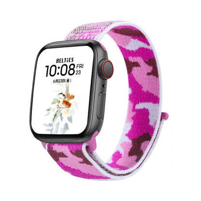 [10 colors available] Camouflage Solo Loop Nylon Band [Apple Watch]