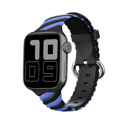 [10 colors available] 2-color twisted silicone band [Apple Watch]