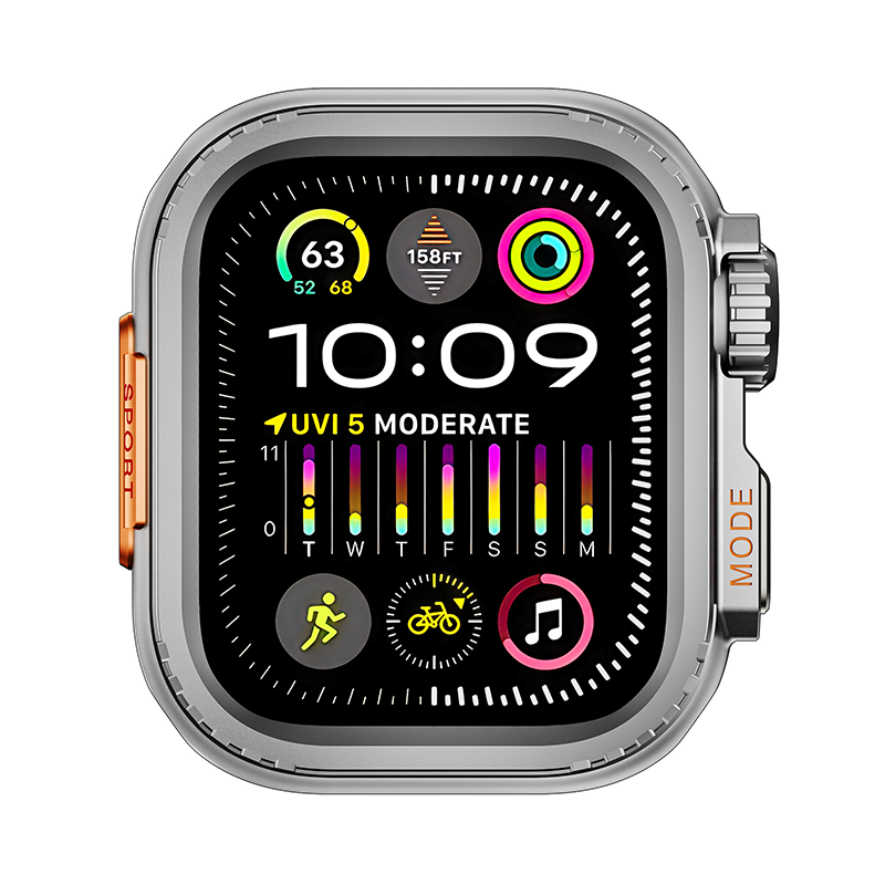 [4 colors available] Ultra-style double-sided protective metal frame [Apple Watch]