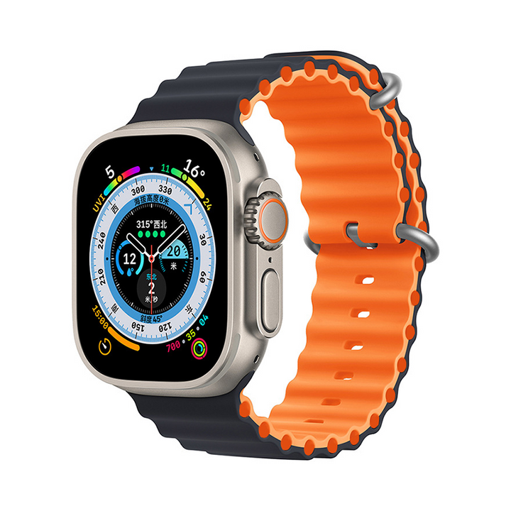 [14 colors available] Two-tone circle silicone band [Apple Watch]
