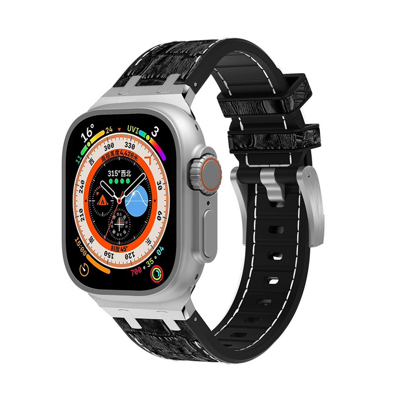 全14色】メタルコネクトレザー調シリコンバンド【アップル 全14色】メタルコネクトレザー調シリコンバンド【アップル