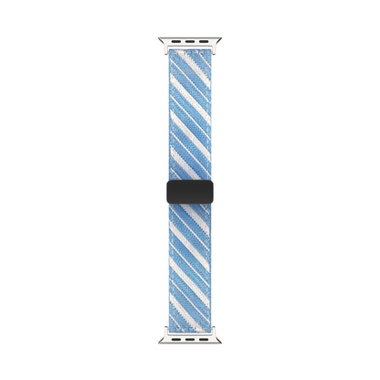 [10 colors available] Striped magnetic nylon band [Apple Watch]