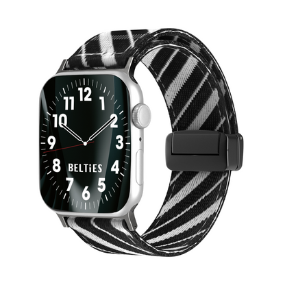 [10 colors available] Striped magnetic nylon band [Apple Watch]