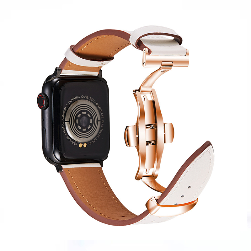 【全6色でバックルの色も選べる】トップレイヤーレザーバンド【アップルウォッチ】 - Apple Watchバンド専門通販【BELTIES(ベルティーズ)】