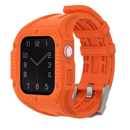 [5 colors available] Hard shield case integrated TPU band [Apple Watch]