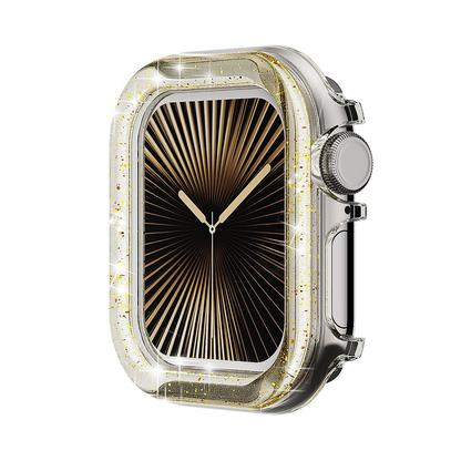 【華やかアクセ】ラメクリアカバーケース【アップルウォッチ】