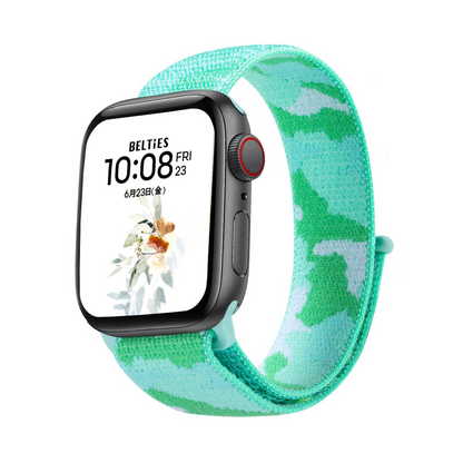 [10 colors available] Camouflage Solo Loop Nylon Band [Apple Watch]