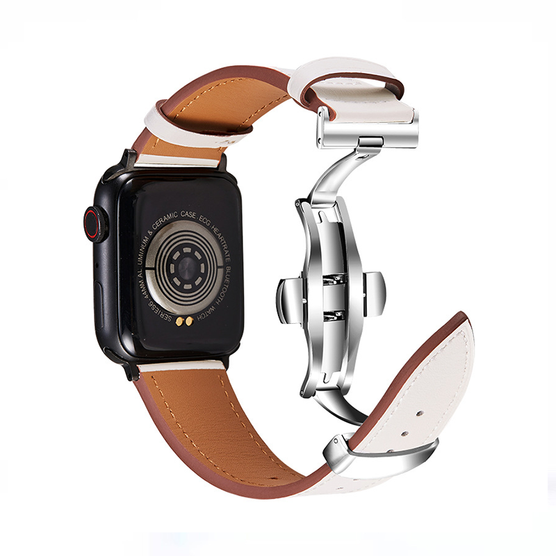 【全6色でバックルの色も選べる】トップレイヤーレザーバンド【アップルウォッチ】 - Apple Watchバンド専門通販【BELTIES(ベルティーズ)】