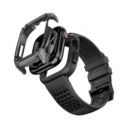 [3 colors available] Breathable Armor case integrated band [Apple Watch]