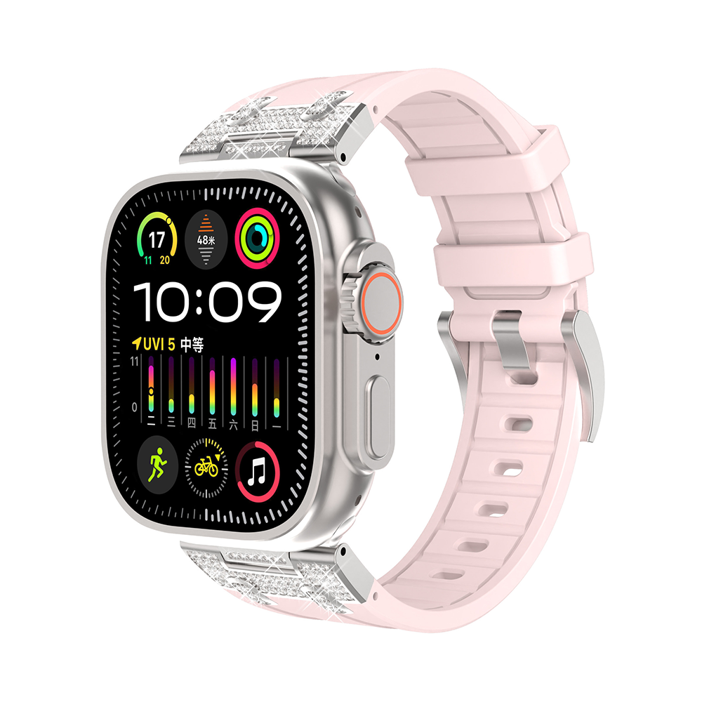 [Shining Connector] Shine Elegant Silicone Band [Apple Watch]