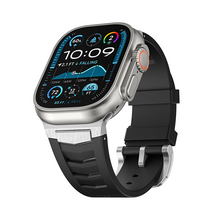 [Comfortable fit] Fluorocarbon rubber stainless steel band [Apple Watch]