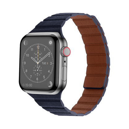 【スリムマグネット】マイクロファイバーレザーバンド【アップルウォッチ】