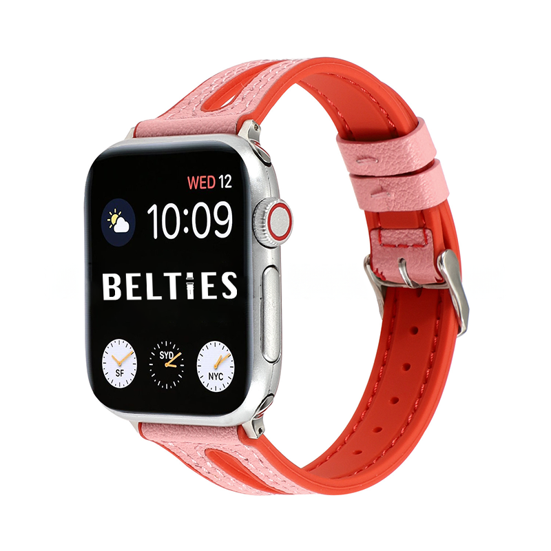 【全9色】ピアスシリコンレザーバンド【アップルウォッチ】 - Apple Watchバンド専門通販【BELTIES(ベルティーズ)】