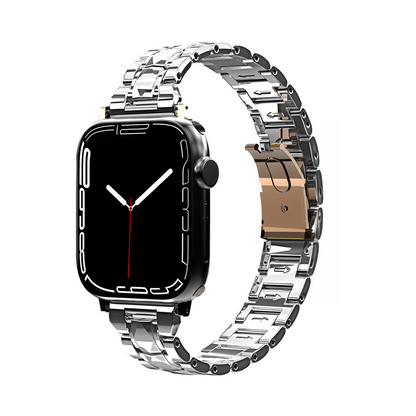 [6 colors available with cover] Acrylic crystal band [Apple Watch]