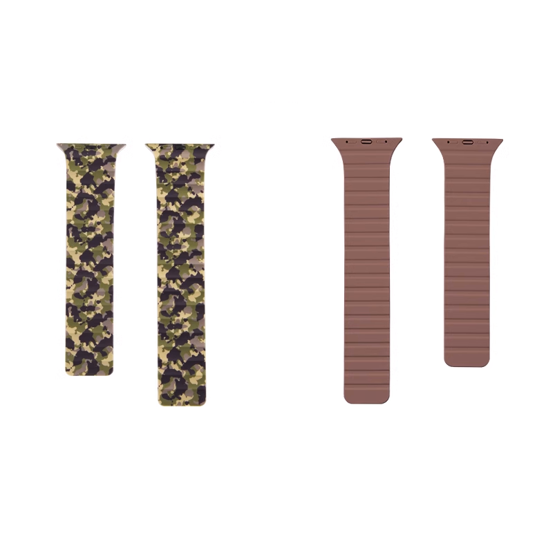 Camouflage Magnetic Silicone Band for Apple Watch (5 Colors Available)