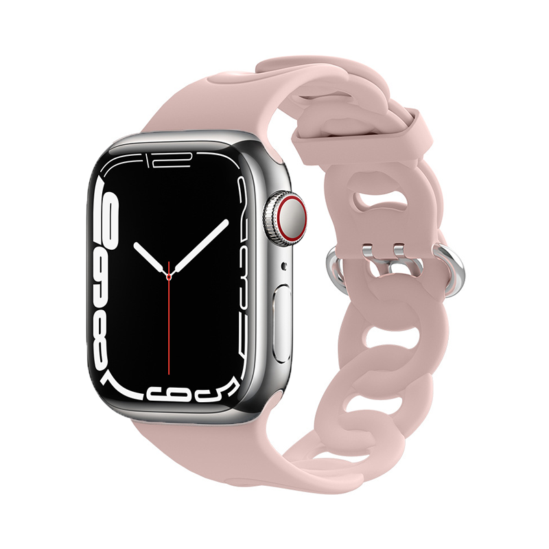 【個性派スタイル】リングホールシリコンバンド【アップルウォッチ】