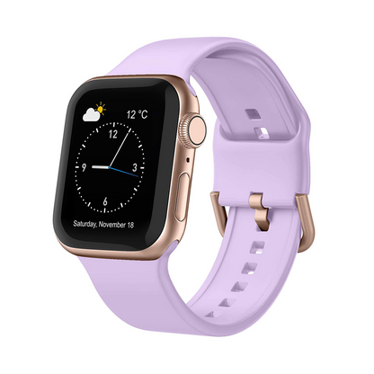 [30 colors available] Color buckle silicone band [Apple Watch]