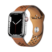[Excellent breathability] Perforated leather band [Apple Watch]