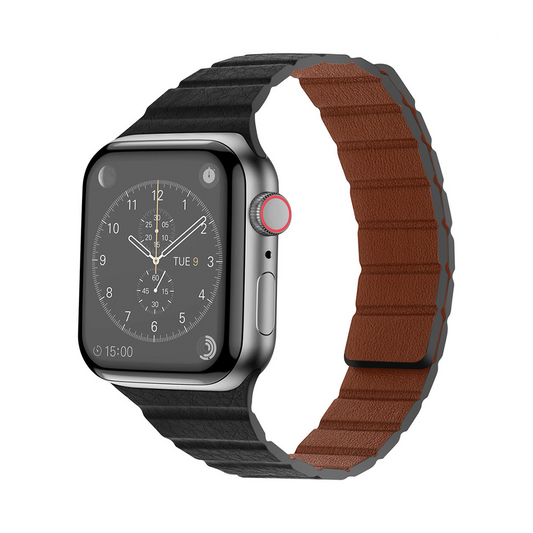 【スリムマグネット】マイクロファイバーレザーバンド【アップルウォッチ】