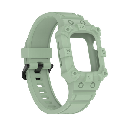 [10 colors available] Explorer silicone case integrated band [Apple Watch]