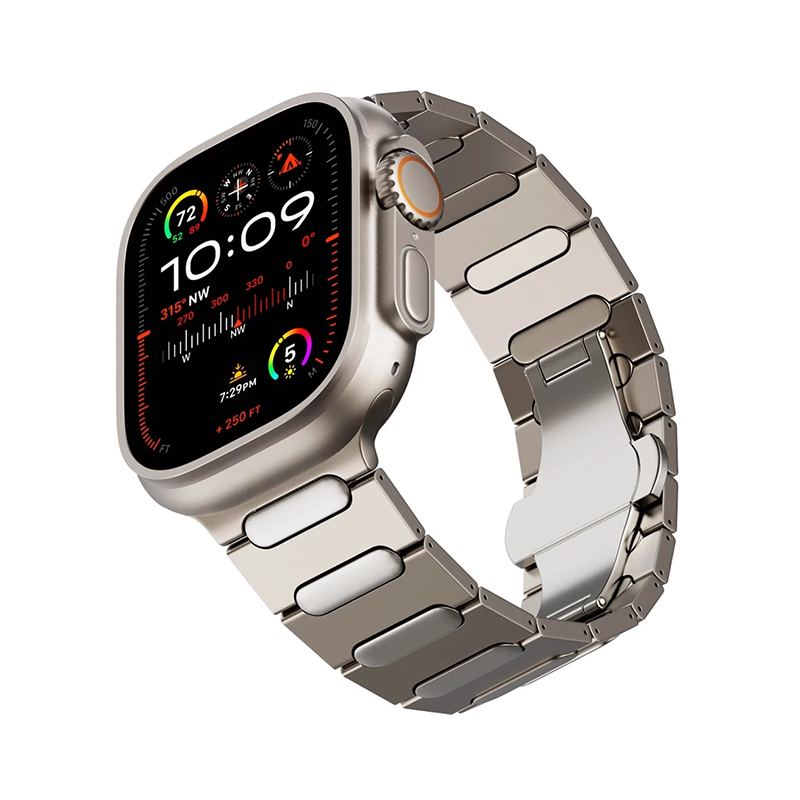 [Impressive presence] Circle Link Titanium Band [Apple Watch]