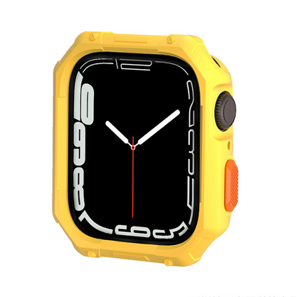 【ガラス無し両面保護】カラーボタンプロテクトケース【アップルウォッチ】