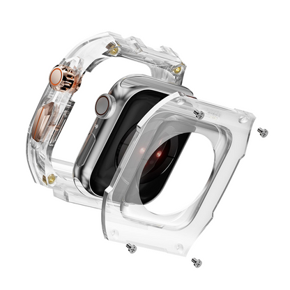 [6 colors available with integrated case] Crystal Explorer TPU band [Apple Watch]