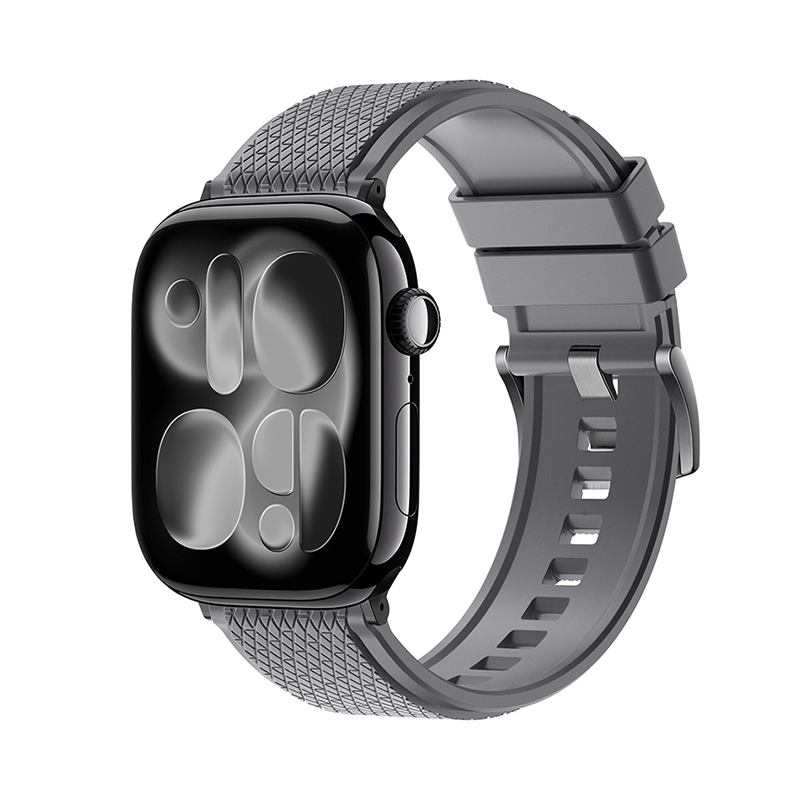 【色褪せしにくい】スポーツフレックスラバーバンド【アップルウォッチ】